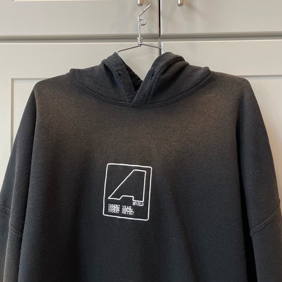 Travis Scott Astroworld NYC Hodie Bleached Black Grunge Streetwear Festival XXL - Picture 9 of 10